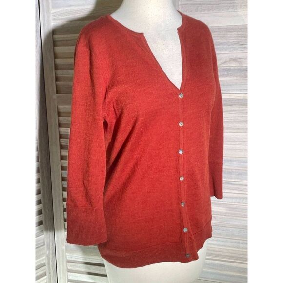 Carole Little Med Merino Wool Cardigan - Picture 10 of 16